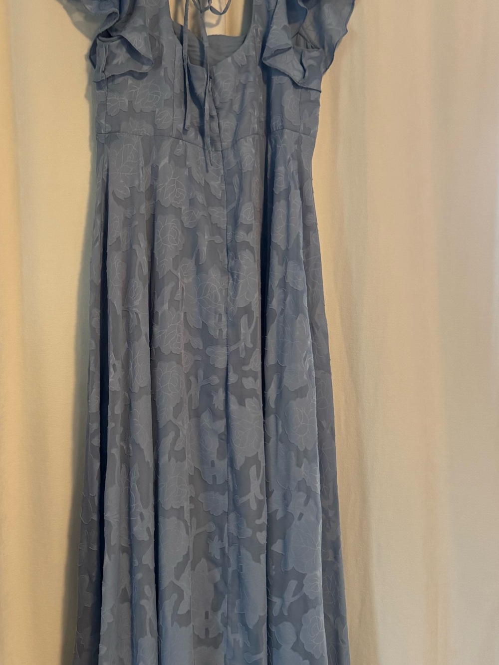 Azazie Bondi
Dusty Blue A-Line Side Slit Floral Burnout Dress - Picture 7 of 8